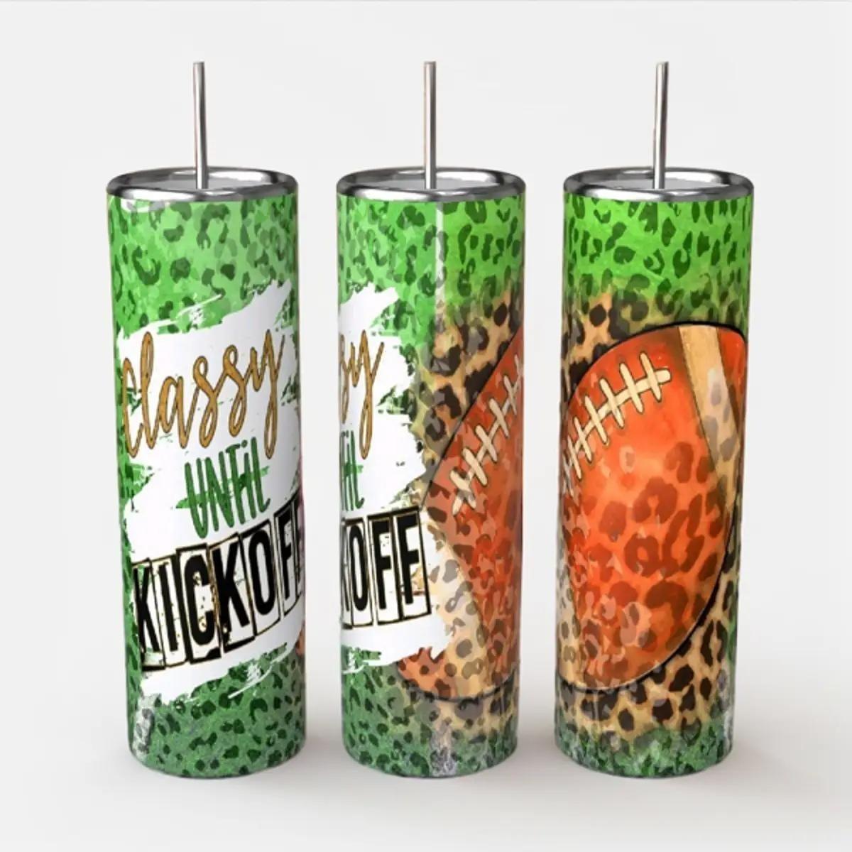 Classy Until Kickoff Leopard 20oz Tumbler
