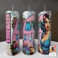 Double Shot of Espresso with a Dash of Alcohol Pin-Up 20oz Tumbler