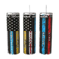 We Stand With You First Responders 20oz Skinny Tumbler