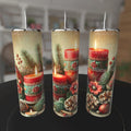 Christmas Candles 20oz Skinny Tumbler