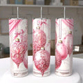 Pink Ornaments Christmas Tumbler