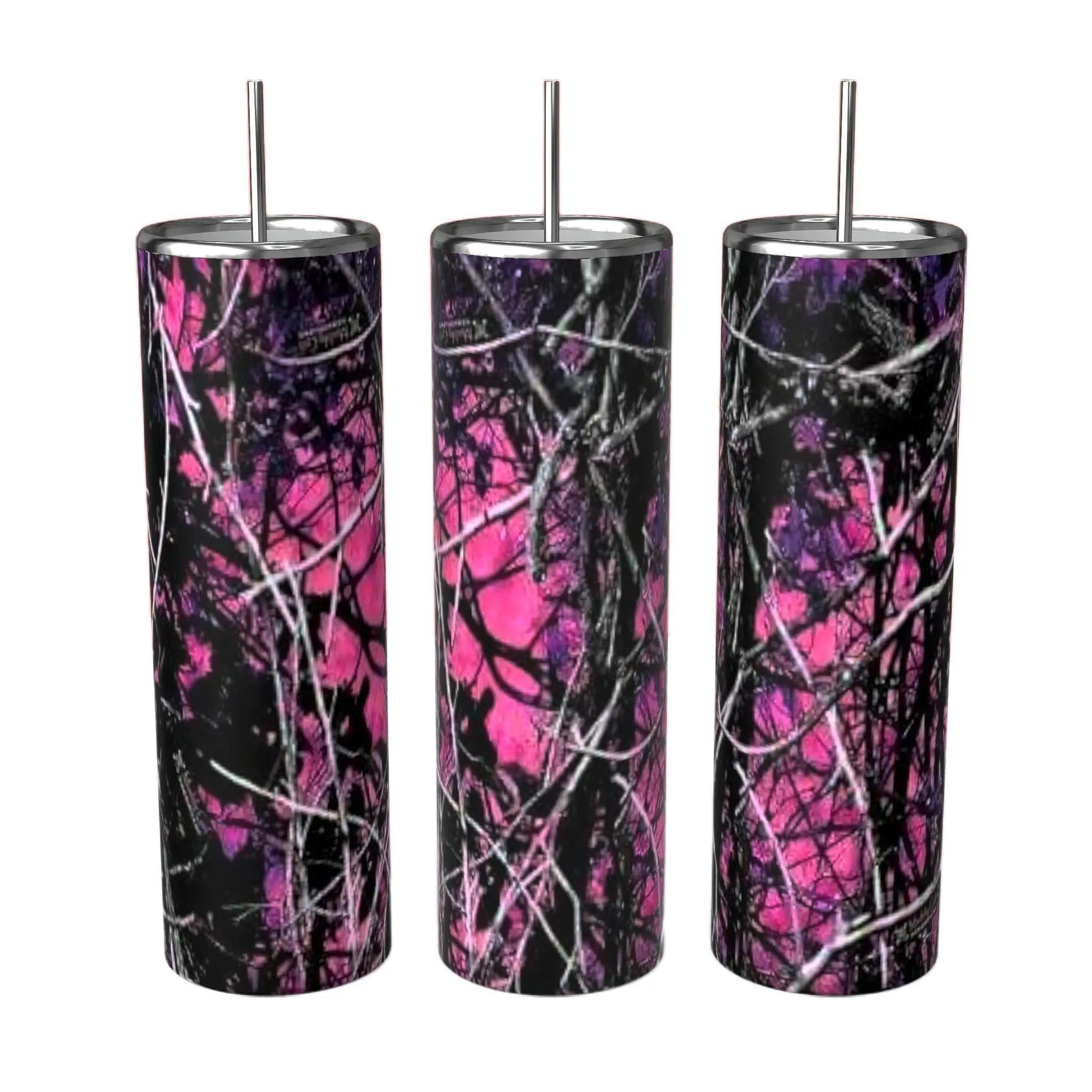 Pink Muddy Girl Camo 20oz Skinny Tumbler