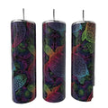 Neon Rainbow Mandala Turtles 20oz Tumbler