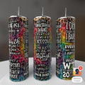 Being a Functional Adult Every Day Seems Excessive Rainbow Leopard 20oz Tumbler