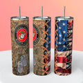 USMC Marine Corps 20oz Skinny Tumbler