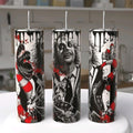Beetlejuice Dark Drip Snake Red Splatter 20oz Tumbler