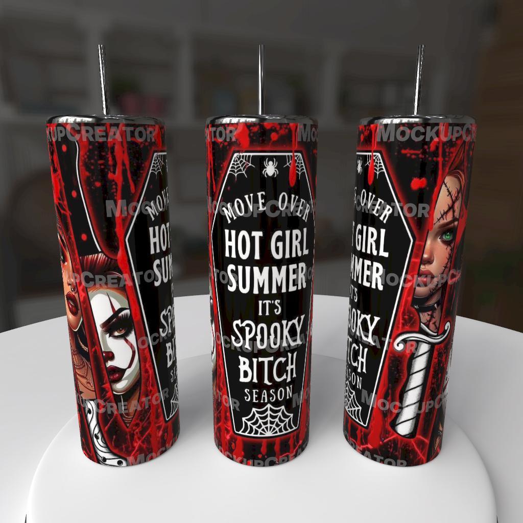Spooky Bitch Season Horror Girl 20oz Tumbler