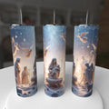 3D Nativity Angels Christmas Tumbler