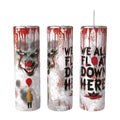 Pennywise We All Float Down Here blood drip 20oz skinny tumbler