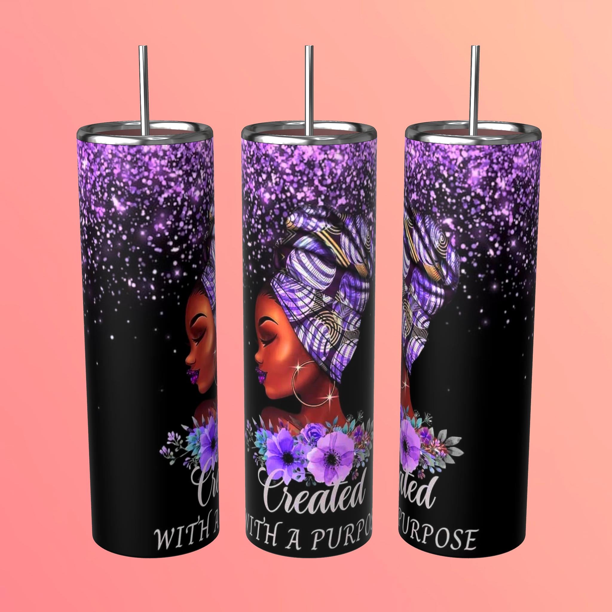 Created With a Purpose 20oz Skinny Tumbler