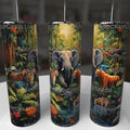 Jungle Wildlife Elephant 20oz Tumbler