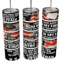 US Veteran Oath 20oz Skinny Tumbler
