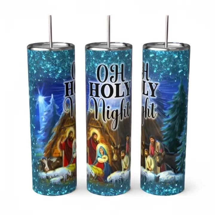 Oh Holy Night Nativity Tumbler