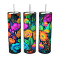 Neon Wildflowers 20oz Skinny Tumbler