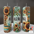 Mama Boho Sunflower Leopard 20oz Tumbler
