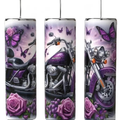 Purple Harley Butterfly Rose 20oz Tumbler