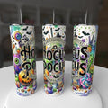 Hocus Pocus Sanderson Sisters 20oz Stainless Steel Tumbler - colorful Salem Mass Est 1693 Enchanted Brooms design